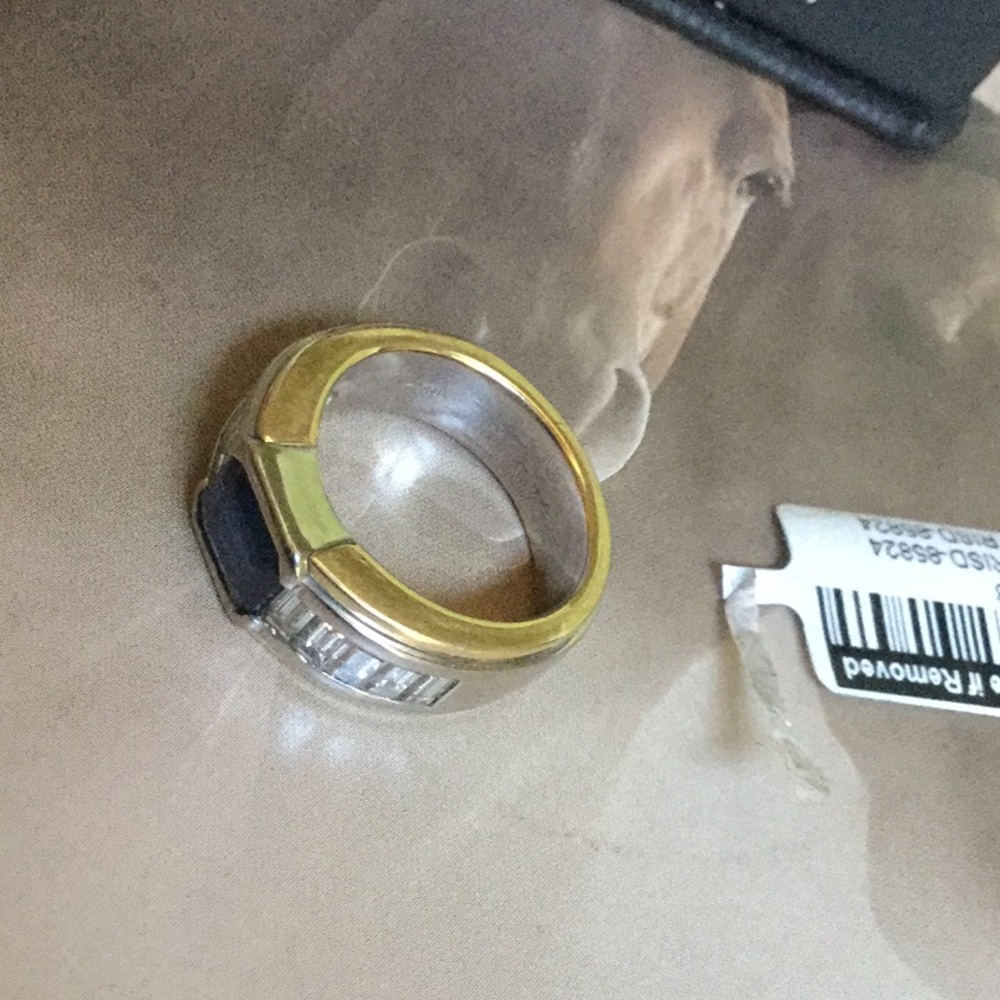 Hans D KRIEGER sapphire diamond vintage collector ring estate jewelry 18K gold - Picture 4 of 16